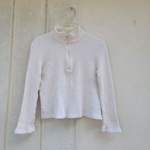 Wmns We Norwegians cream waffle knit pullover sweater Sz S Classic Preppy